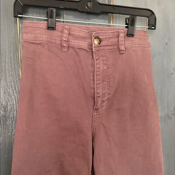 Billabong mauvy/ Brown High rise Flare & Wide Leg Jeans sz 25 - Picture 2 of 9